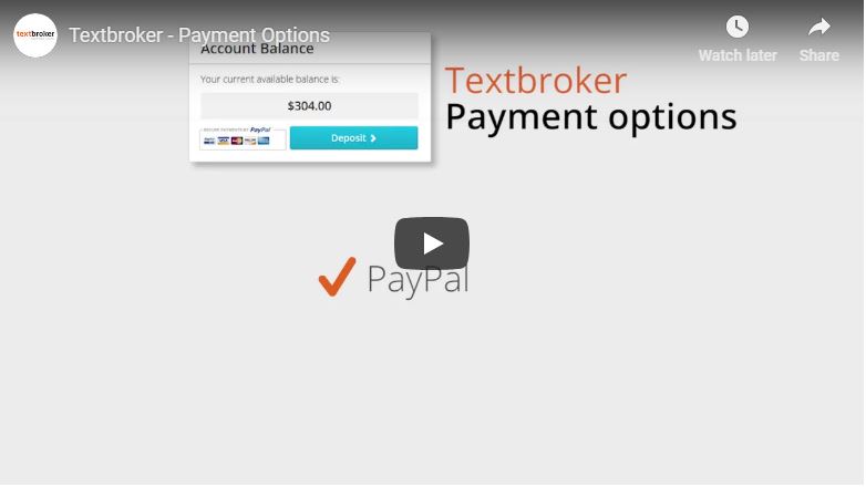 Modalités de paiement sur Textbroker